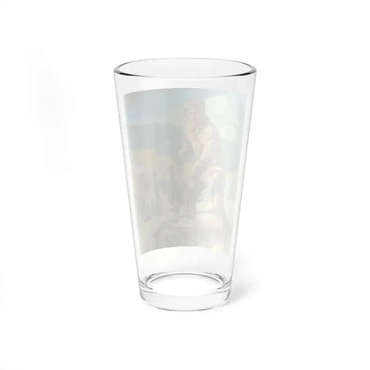 Davy Crockett King of the Wild Frontier Big Golden Book Wraparound Cover_ detail - Pint Glass 16oz - Go Mug Yourself