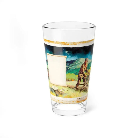 Davy Crockett King of the Wild Frontier Big Golden Book Wraparound Cover - Pint Glass 16oz 16oz - Go Mug Yourself