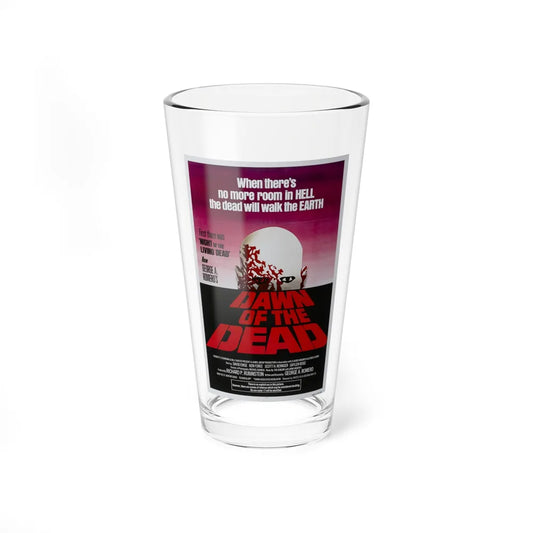 DAWN OF THE DEAD 1978 Movie Poster - Pint Glass 16oz-16oz-Go Mug Yourself