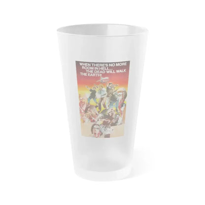 DAWN OF THE DEAD (2) 1978 Movie Poster - Frosted Pint Glass 16oz Default Title - Go Mug Yourself