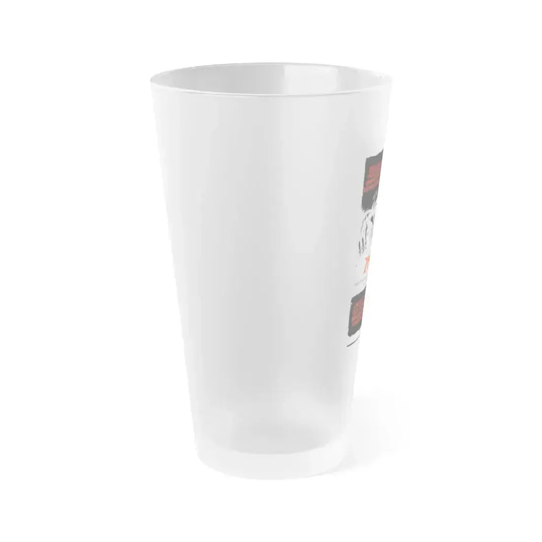 DAWN  OF THE DEAD (BELGIAN) 1978 Movie Poster - Frosted Pint Glass 16oz - Go Mug Yourself