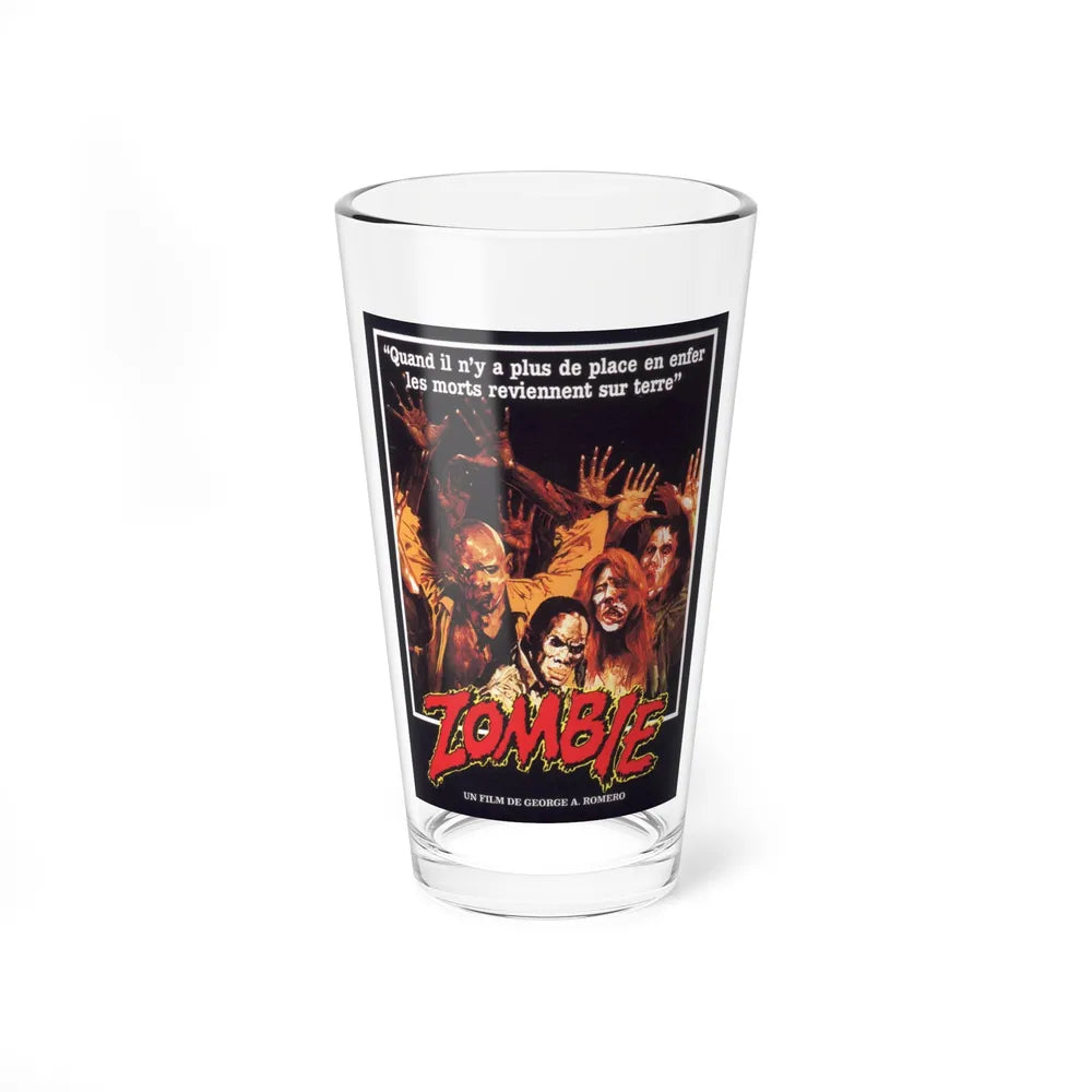 DAWN OF THE DEAD (FRENCH) 1978 Movie Poster - Pint Glass 16oz-16oz-Go Mug Yourself