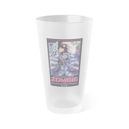 DAWN OF THE DEAD (GERMAN) 1978 Movie Poster - Frosted Pint Glass 16oz Default Title - Go Mug Yourself
