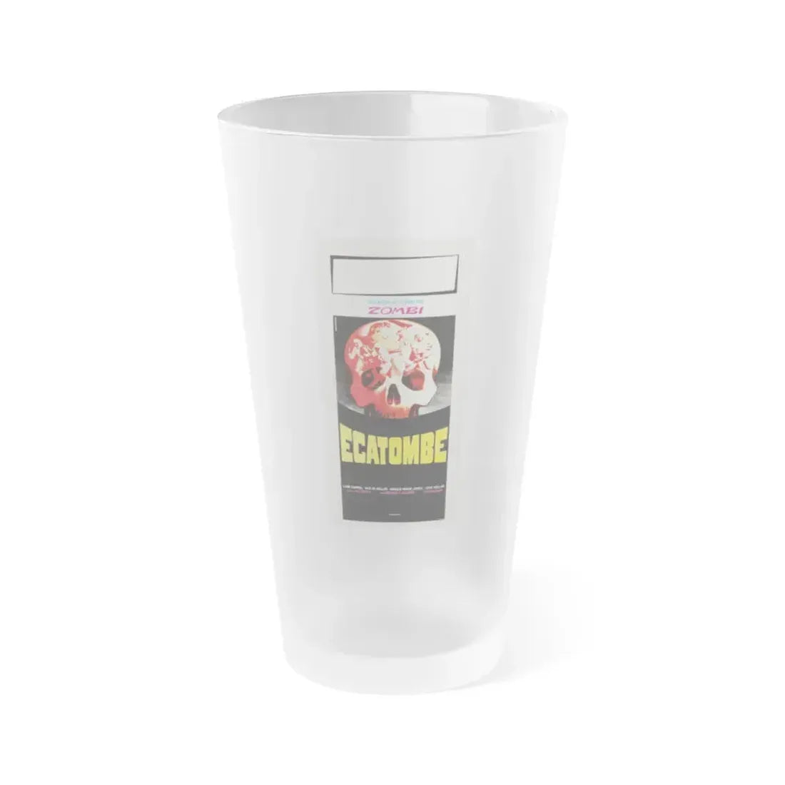 DAWN OF THE DEAD (ITALIAN) 2 1978 Movie Poster - Frosted Pint Glass 16oz Default Title - Go Mug Yourself