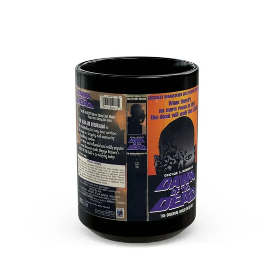 DAWN OF THE DEAD THE ORIGINAL DIRECTORS CUT (VHS COVER) - Black Coffee Mug 15oz - Go Mug Yourself