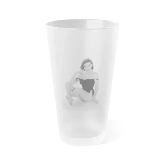 Dawn Richard #01 - 8x10 Full Body 1957 Cheesecake Color Photo 3 (Vintage Female Icon) Frosted Pint Glass 16oz 16oz Frosted - Go Mug Yourself