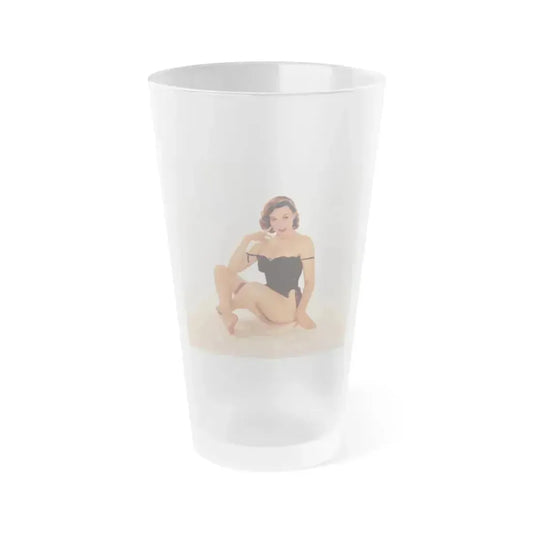 Dawn Richard #01 - 8x10 Full Body 1957 Cheesecake Color Photo (Vintage Female Icon) Frosted Pint Glass 16oz 16oz Frosted - Go Mug Yourself