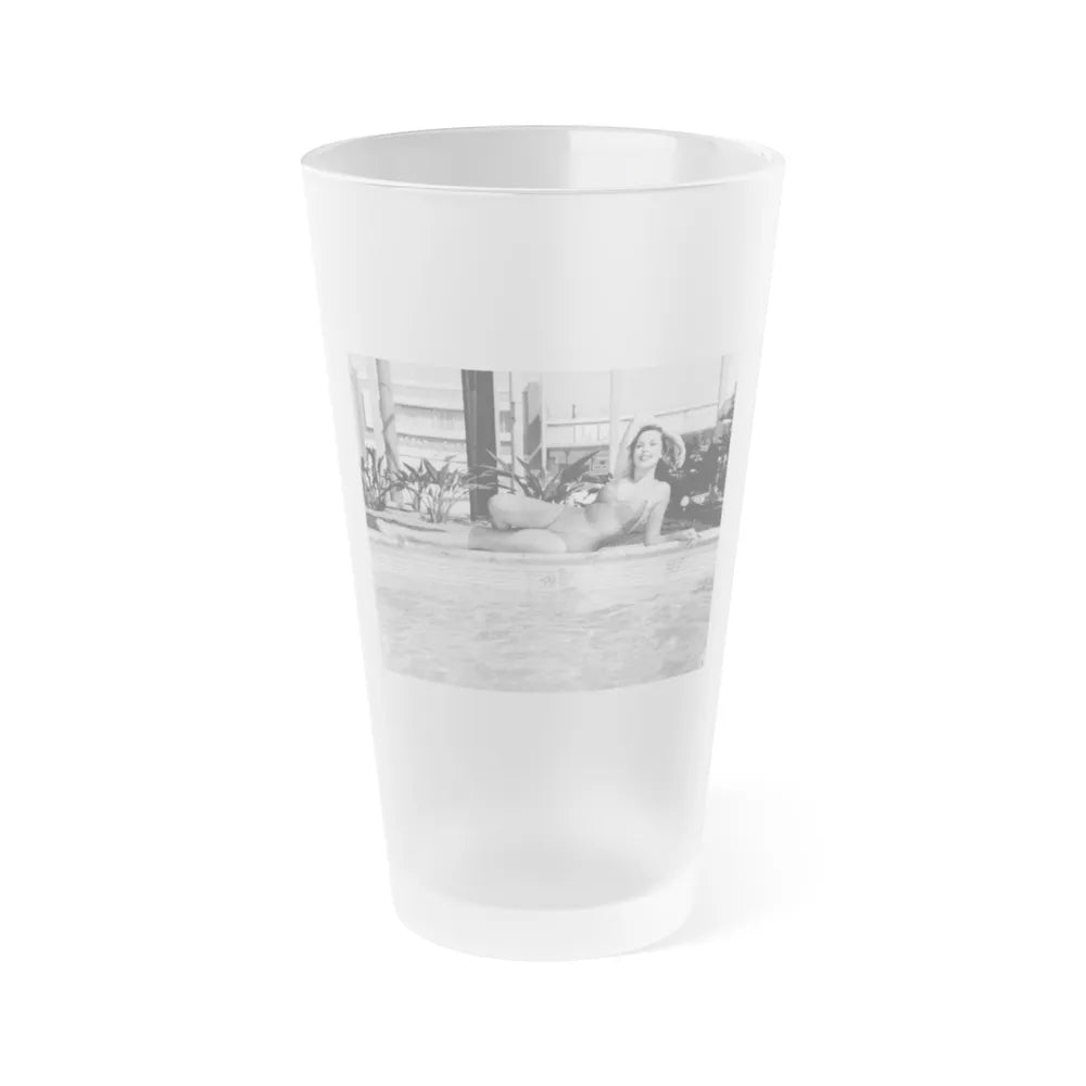 Dawn Richard #06 (Vintage Female Icon) Frosted Pint Glass 16oz-16oz-Frosted-Go Mug Yourself