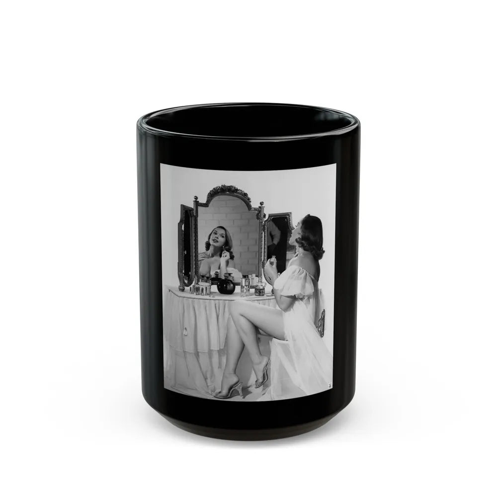 Dawn Richard #07 (Vintage Female Icon) Black Coffee Mug-15oz-Go Mug Yourself