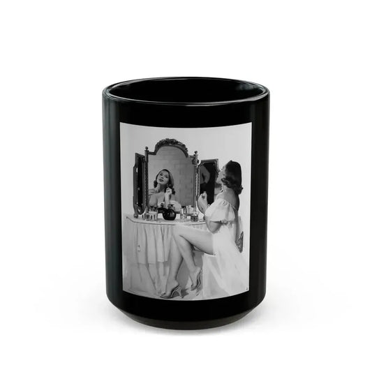 Dawn Richard #07 (Vintage Female Icon) Black Coffee Mug 15oz - Go Mug Yourself