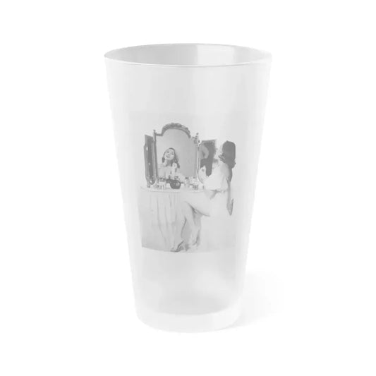 Dawn Richard #07 (Vintage Female Icon) Frosted Pint Glass 16oz 16oz Frosted - Go Mug Yourself