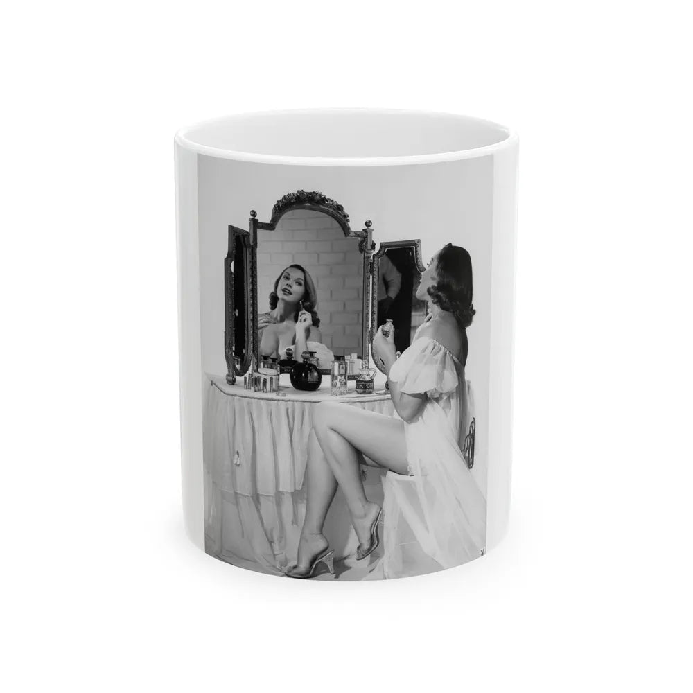 Dawn Richard #07 (Vintage Female Icon) White Coffee Mug-11oz-Go Mug Yourself