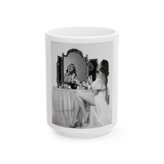 Dawn Richard #07 (Vintage Female Icon) White Coffee Mug-15oz-Go Mug Yourself