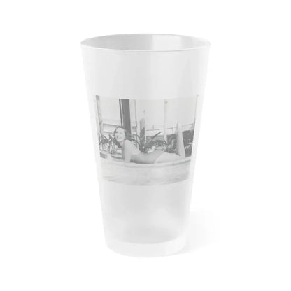 Dawn Richard #10 (Vintage Female Icon) Frosted Pint Glass 16oz 16oz Frosted - Go Mug Yourself