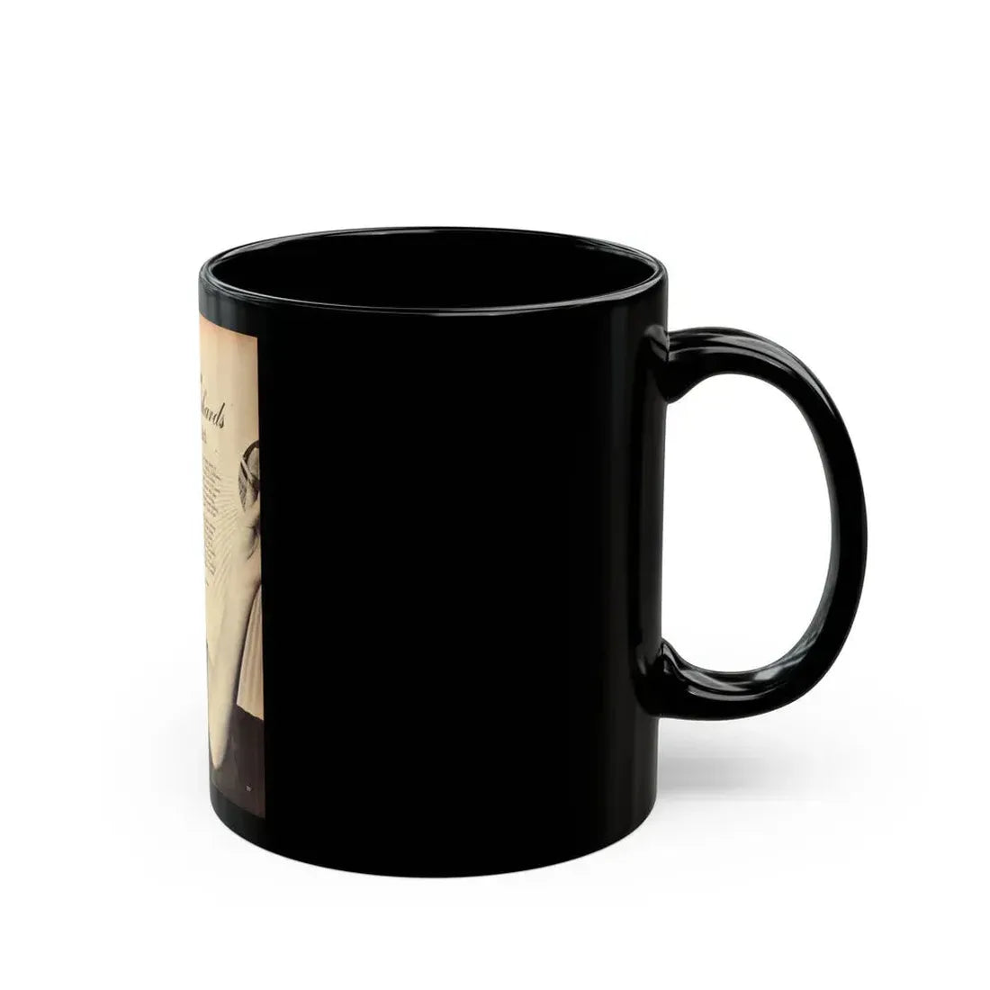 Dawn Richard #101 - [Pages 29] Including Pages 1 of 5 with 1 B&W Photo & Brief Article from ADVENTURE Dec. '60 Mag. (Vintage Female Icon) Black Coffee Mug - Go Mug Yourself