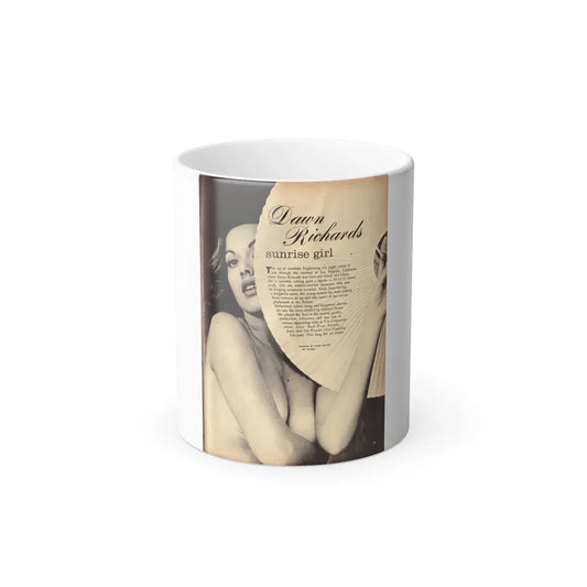 Dawn Richard #101 - [Pages 29] Including Pages 1 of 5 with 1 B&W Photo & Brief Article from ADVENTURE Dec. '60 Mag. (Vintage Female Icon) Color Changing Mug 11oz 11oz - Go Mug Yourself