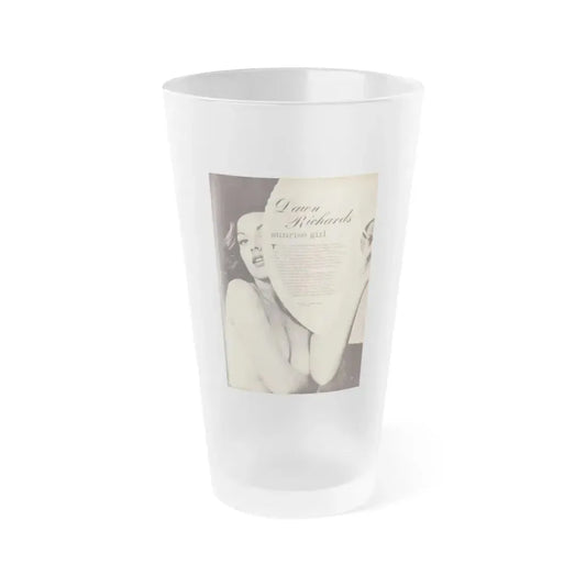 Dawn Richard #101 - Pages 29 Including Pages 1 of 5 with 1 B&W Photo & Brief Article from ADVENTURE Dec. '60 Mag. (Vintage Female Icon) Frosted Pint Glass 16oz 16oz Frosted - Go Mug Yourself