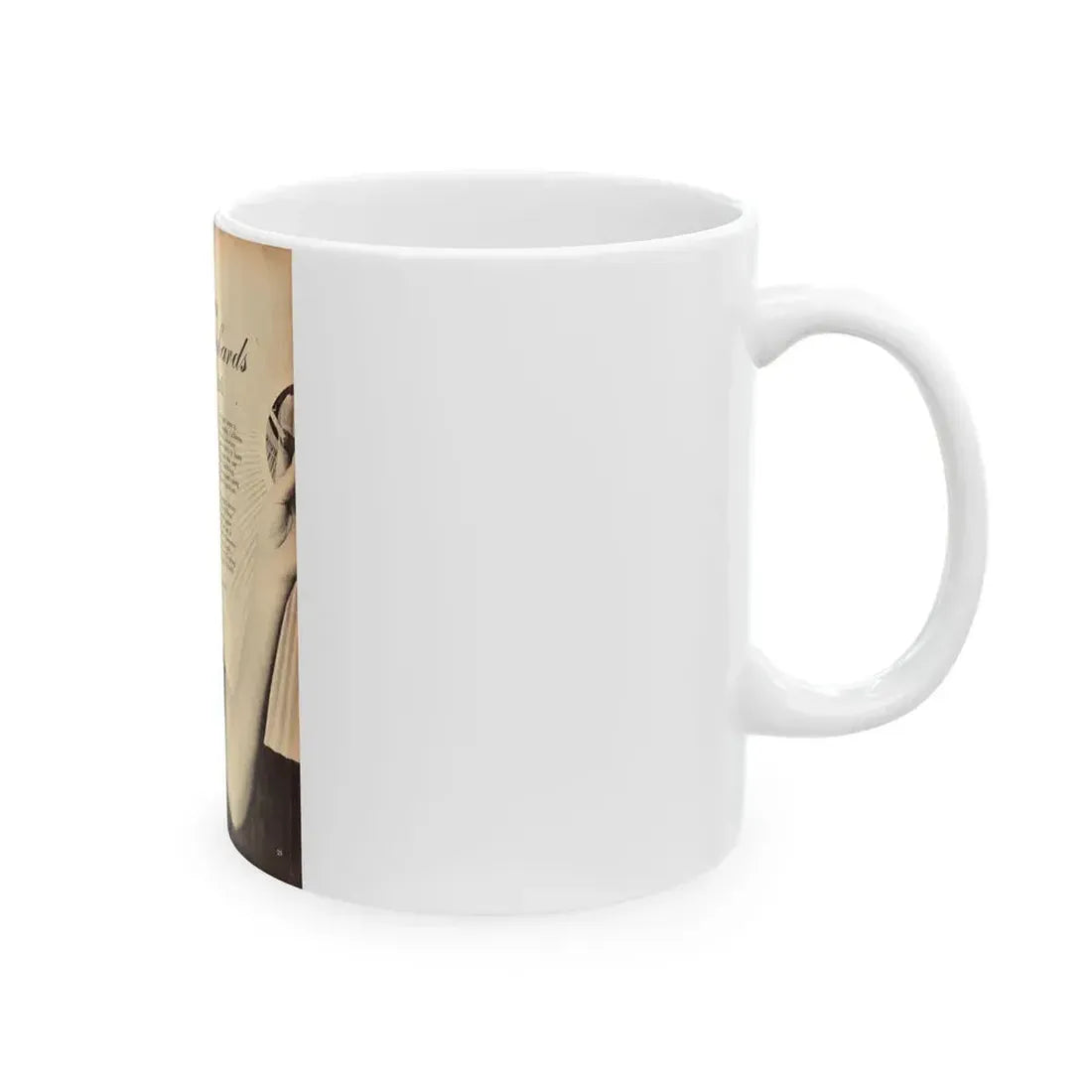 Dawn Richard #101 - [Pages 29] Including Pages 1 of 5 with 1 B&W Photo & Brief Article from ADVENTURE Dec. '60 Mag. (Vintage Female Icon) White Coffee Mug - Go Mug Yourself