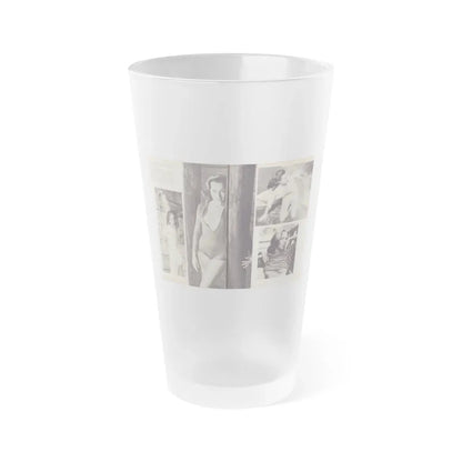 Dawn Richard #102 - Pages 30 & 31 Including Pages 2 & 3 of 5 with, 4 B&W Photos+Contuned Article from ADVENTURE Dec. '60 Mag. (Vintage Female Icon) Frosted Pint Glass 16oz 16oz Frosted - Go Mug Yourself