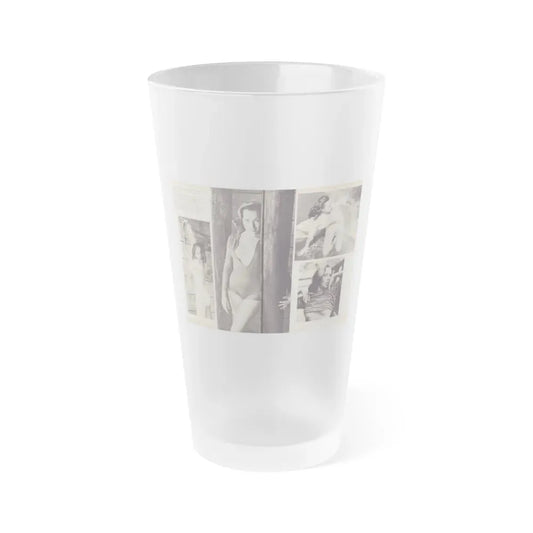 Dawn Richard #102 - Pages 30 & 31 Including Pages 2 & 3 of 5 with, 4 B&W Photos+Contuned Article from ADVENTURE Dec. '60 Mag. (Vintage Female Icon) Frosted Pint Glass 16oz 16oz Frosted - Go Mug Yourself