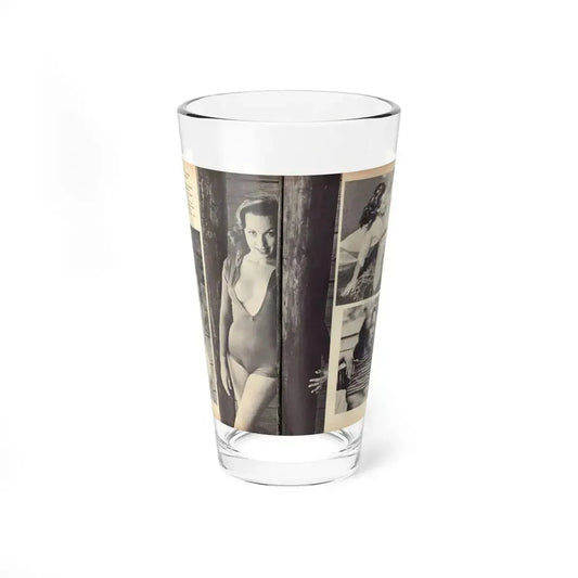 Dawn Richard #102 - Pages 30 & 31 Including Pages 2 & 3 of 5 with, 4 B&W Photos+Contuned Article from ADVENTURE Dec. '60 Mag. (Vintage Female Icon) Pint Glass 16oz 16oz - Go Mug Yourself
