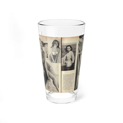 Dawn Richard #103 - Pages 33 & 34 Including Pages 4 & 5 of 5 with, 4 B&W Photos+Article Ending from ADVENTURE Dec. '60 Mag. (Vintage Female Icon) Pint Glass 16oz 16oz - Go Mug Yourself