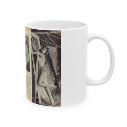 Dawn Richard #103 - [Pages 33 & 34] Including Pages 4 & 5 of 5 with, 4 B&W Photos+Article Ending from ADVENTURE Dec. '60 Mag. (Vintage Female Icon) White Coffee Mug - Go Mug Yourself