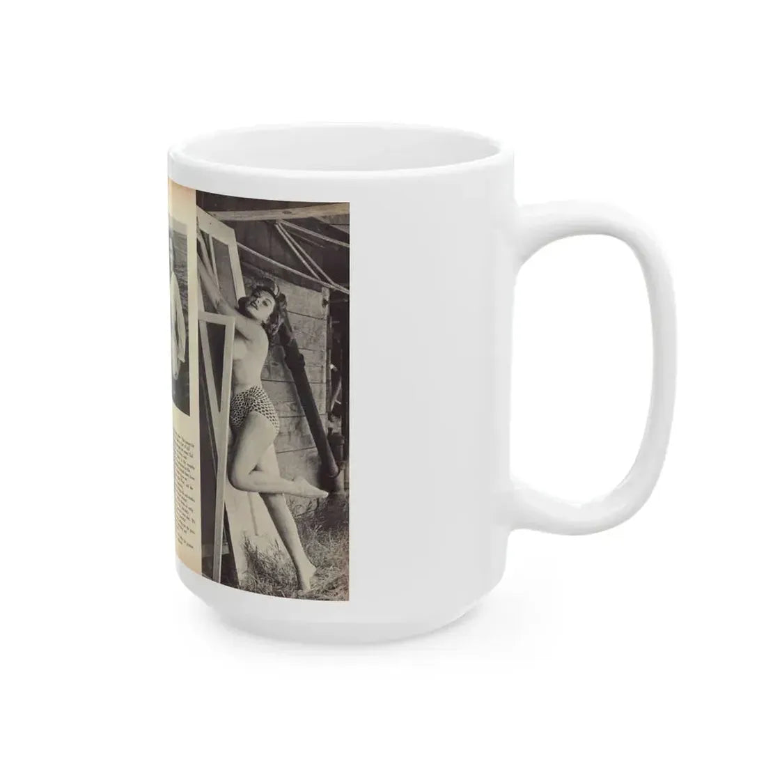 Dawn Richard #103 - [Pages 33 & 34] Including Pages 4 & 5 of 5 with, 4 B&W Photos+Article Ending from ADVENTURE Dec. '60 Mag. (Vintage Female Icon) White Coffee Mug - Go Mug Yourself