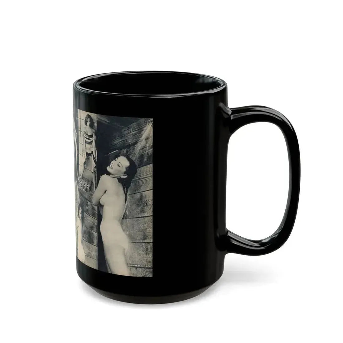 Dawn Richard #105 - [Pages 46 & 47] Including Pages 1 & 2 of 4 with, 8 B&W Photos from MAN's Magazine June 1963 (Vintage Female Icon) Black Coffee Mug - Go Mug Yourself