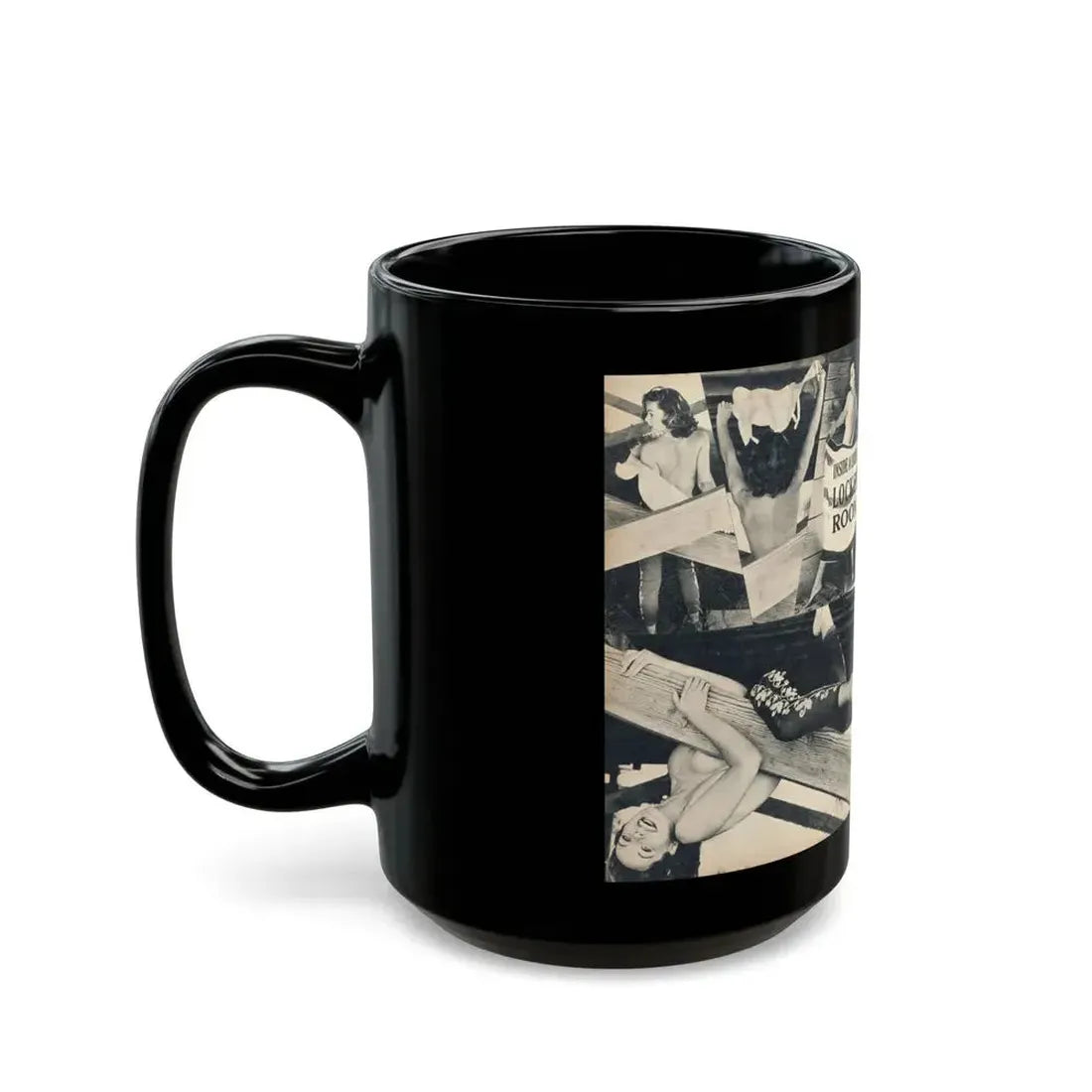 Dawn Richard #105 - [Pages 46 & 47] Including Pages 1 & 2 of 4 with, 8 B&W Photos from MAN's Magazine June 1963 (Vintage Female Icon) Black Coffee Mug - Go Mug Yourself