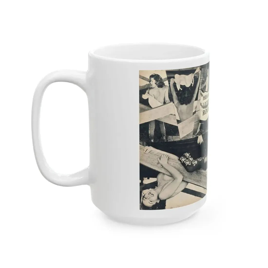 Dawn Richard #105 - [Pages 46 & 47] Including Pages 1 & 2 of 4 with, 8 B&W Photos from MAN's Magazine June 1963 (Vintage Female Icon) White Coffee Mug - Go Mug Yourself