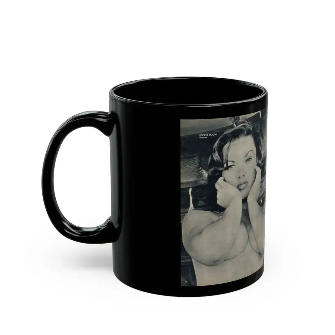 Dawn Richard #106 - [Pages 48 & 49] Including Pages 3 & 4 of 4 with, 3 B&W Photos from MAN's Magazine June 1963 (Vintage Female Icon) Black Coffee Mug - Go Mug Yourself