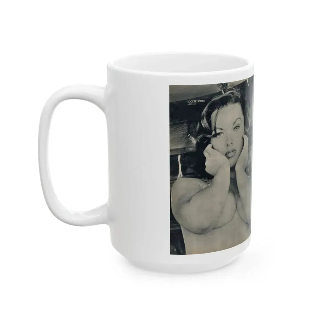 Dawn Richard #106 - [Pages 48 & 49] Including Pages 3 & 4 of 4 with, 3 B&W Photos from MAN's Magazine June 1963 (Vintage Female Icon) White Coffee Mug - Go Mug Yourself