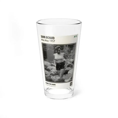 Dawn Richard #108 - Dawn on 2.5x3.5 Playboy Collector Card (Vintage Female Icon) Pint Glass 16oz 16oz - Go Mug Yourself