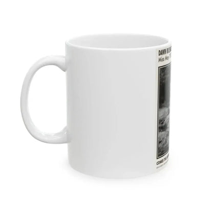 Dawn Richard #108 - Dawn on 2.5x3.5 Playboy Collector Card (Vintage Female Icon) White Coffee Mug - Go Mug Yourself
