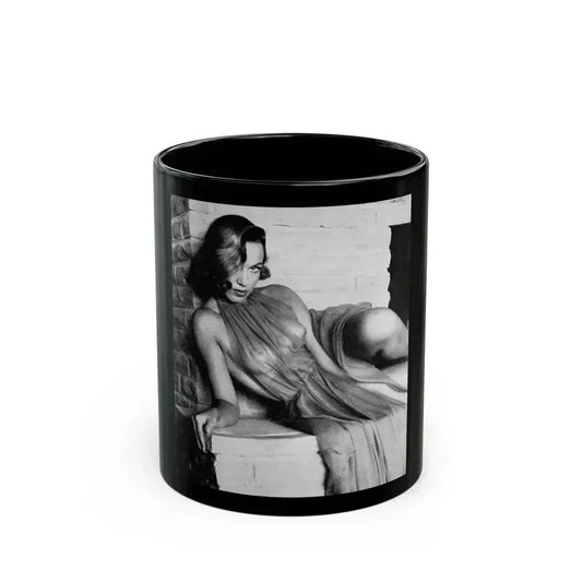 Dawn Richard #17 - See through top (Vintage Female Icon) Black Coffee Mug 11oz - Go Mug Yourself