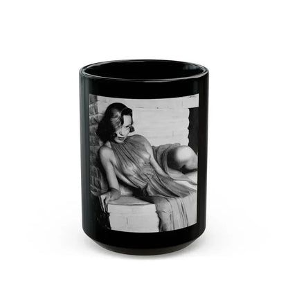 Dawn Richard #17 - See through top (Vintage Female Icon) Black Coffee Mug 15oz - Go Mug Yourself