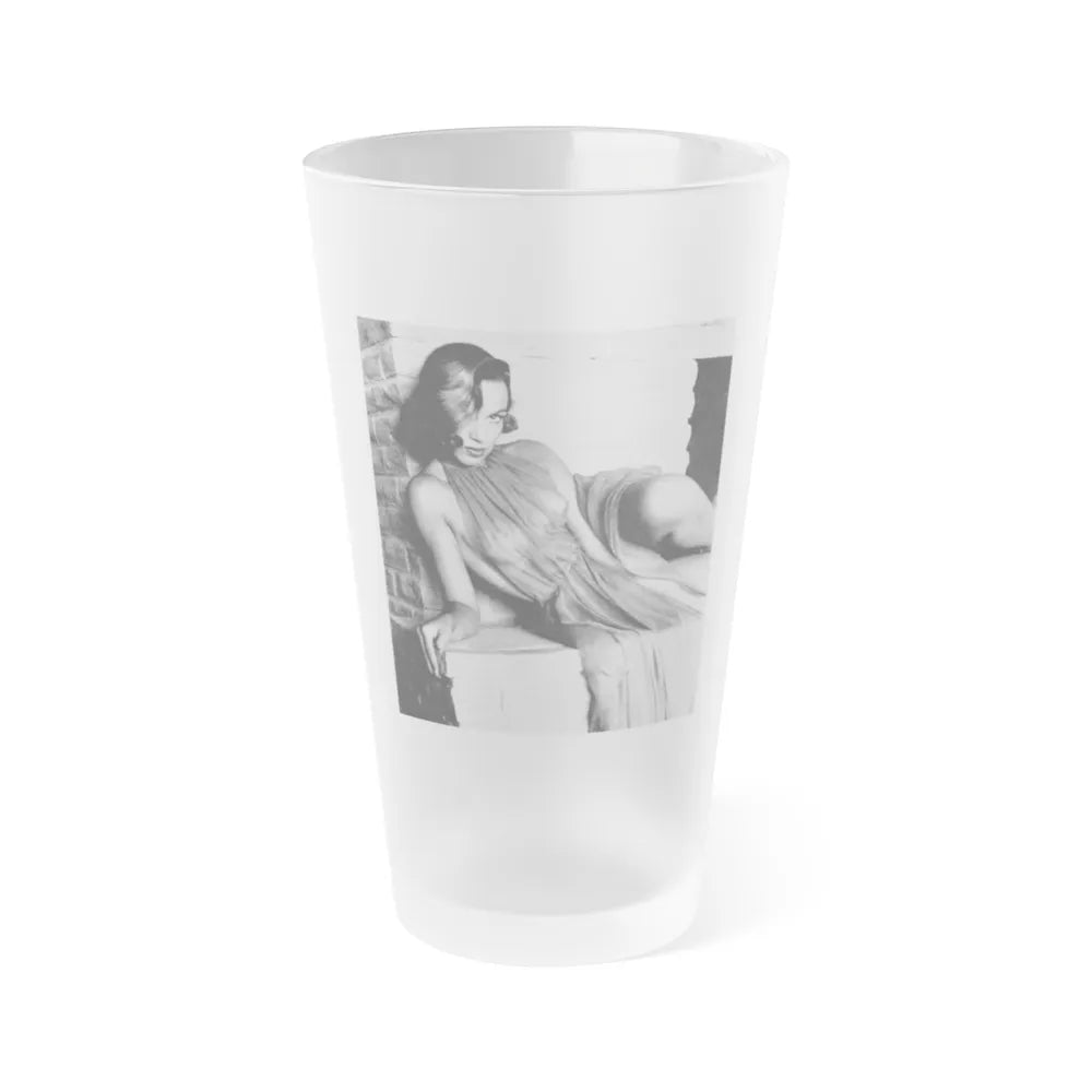 Dawn Richard #17 - See through top (Vintage Female Icon) Frosted Pint Glass 16oz-16oz-Frosted-Go Mug Yourself