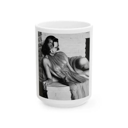 Dawn Richard #17 - See through top (Vintage Female Icon) White Coffee Mug 15oz - Go Mug Yourself
