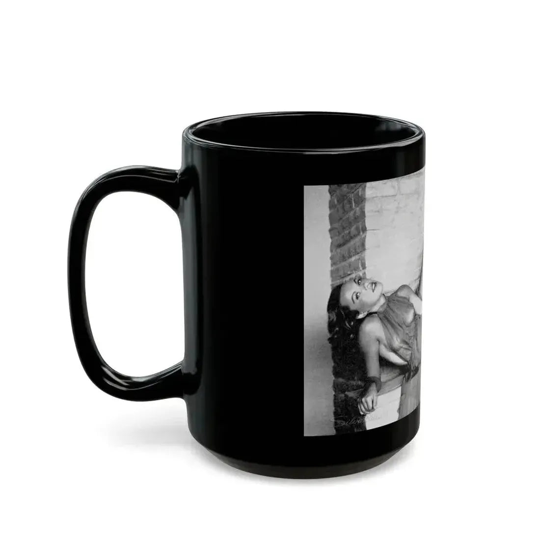 Dawn Richard #18 - See through top (Vintage Female Icon) Black Coffee Mug - Go Mug Yourself