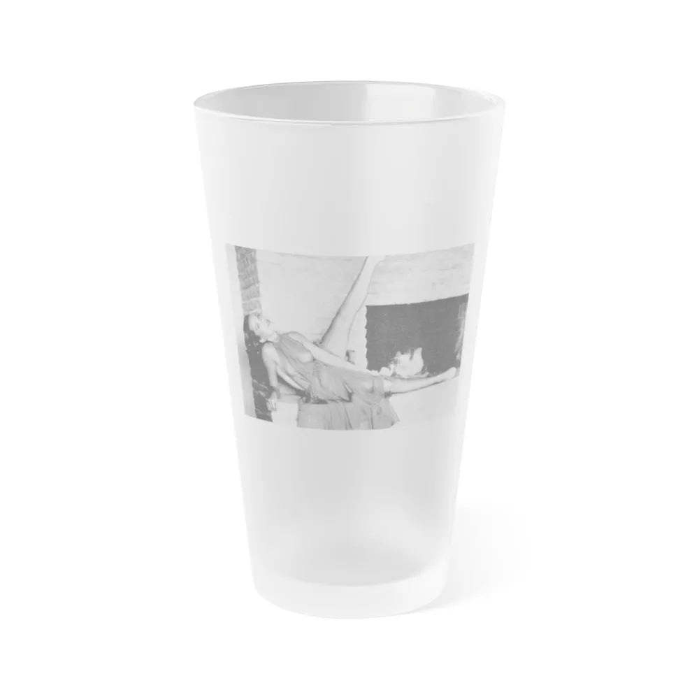 Dawn Richard #18 - See through top (Vintage Female Icon) Frosted Pint Glass 16oz-16oz-Frosted-Go Mug Yourself