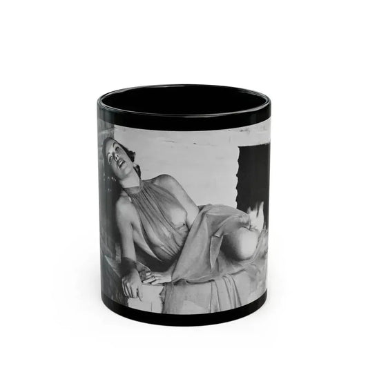 Dawn Richard #19 - See through top (Vintage Female Icon) Black Coffee Mug 11oz - Go Mug Yourself