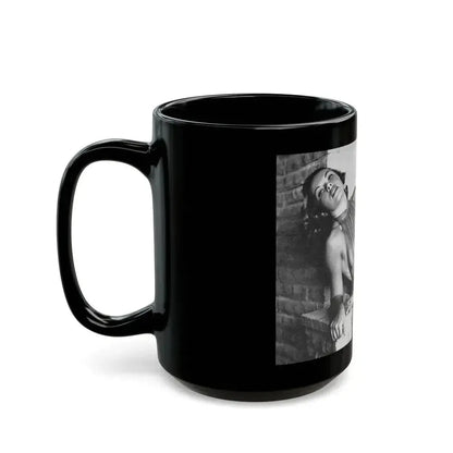 Dawn Richard #19 - See through top (Vintage Female Icon) Black Coffee Mug - Go Mug Yourself
