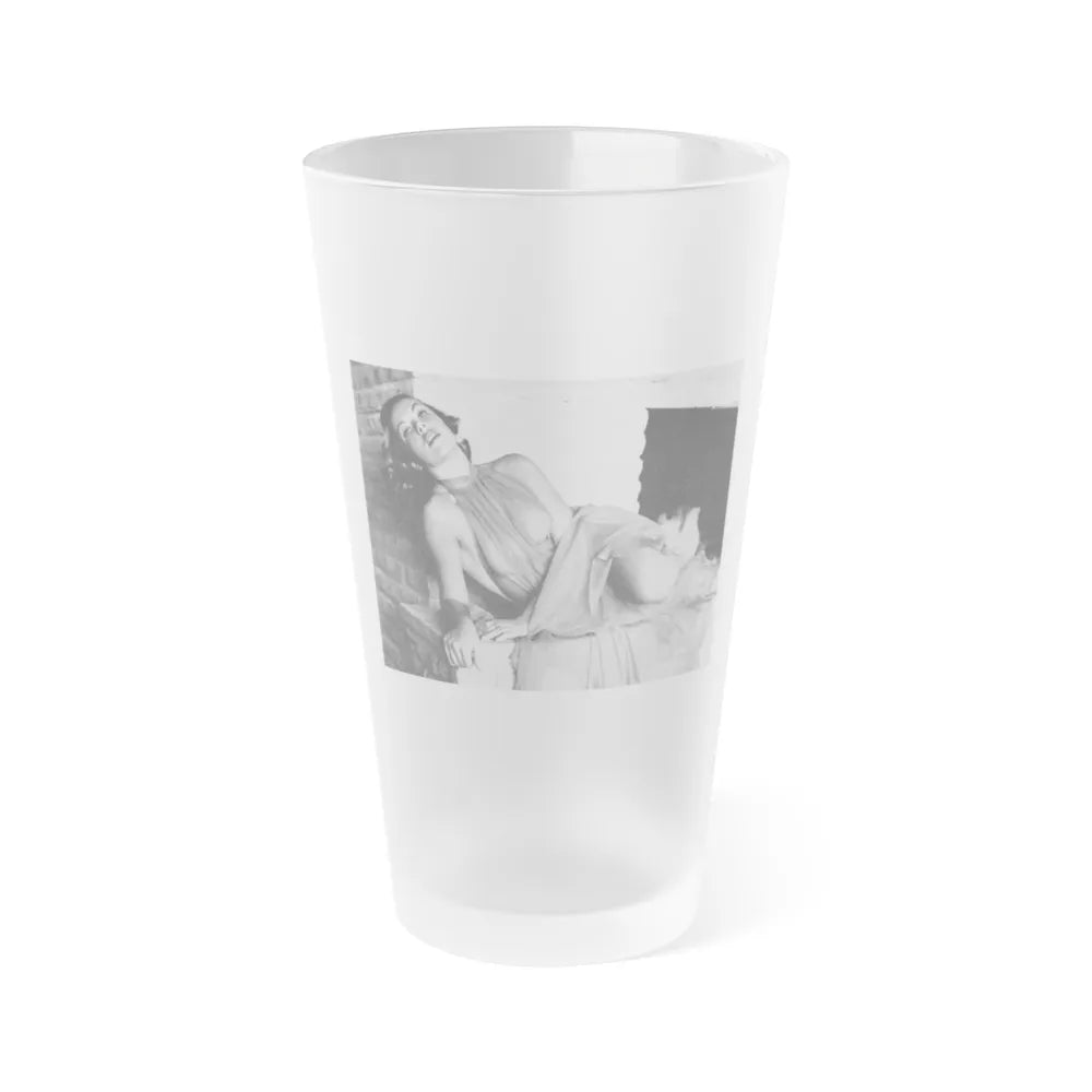 Dawn Richard #19 - See through top (Vintage Female Icon) Frosted Pint Glass 16oz-16oz-Frosted-Go Mug Yourself