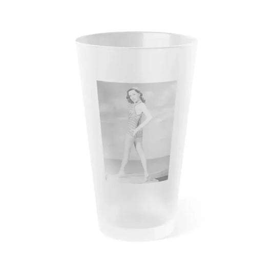 Dawn Richard #21 (Vintage Female Icon) Frosted Pint Glass 16oz 16oz Frosted - Go Mug Yourself