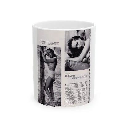 Dawn Richard #24 (Vintage Female Icon) White Coffee Mug-11oz-Go Mug Yourself