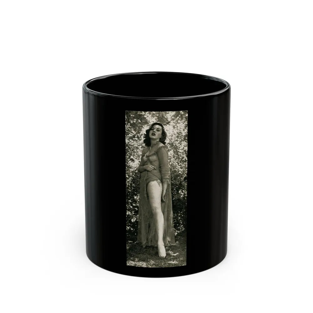 Dawn Richard #28 (Vintage Female Icon) Black Coffee Mug-11oz-Go Mug Yourself