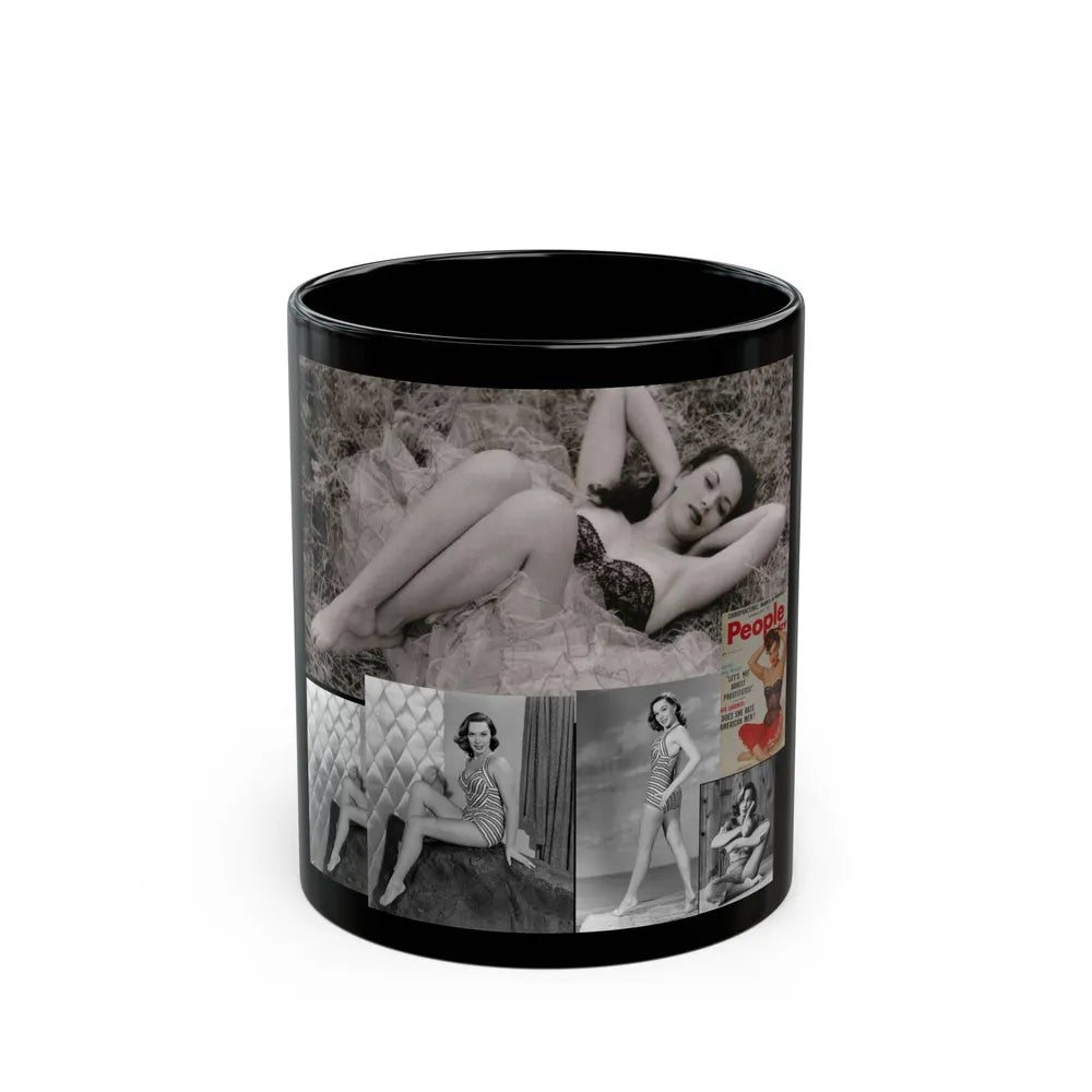 Dawn Richard #32 (Vintage Female Icon) Black Coffee Mug-11oz-Go Mug Yourself