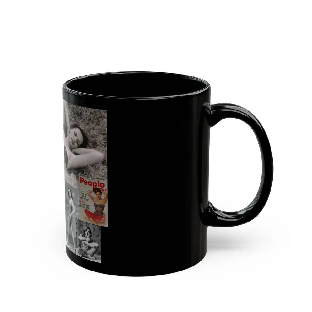 Dawn Richard #32 (Vintage Female Icon) Black Coffee Mug-Go Mug Yourself