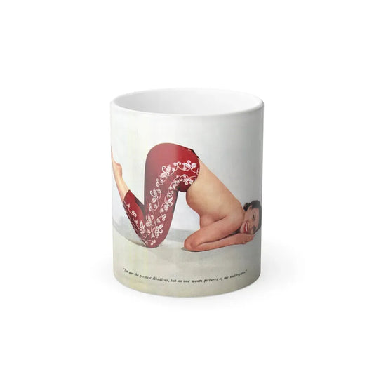 Dawn Richard #40 - [Pages 27] Including Pages 6 of 6 with, 1 Full Page Color Photos of Dawn from Bachelor Mag. Nov. '57 (Vintage Female Icon) Color Changing Coffee Mug 11oz - Go Mug Yourself